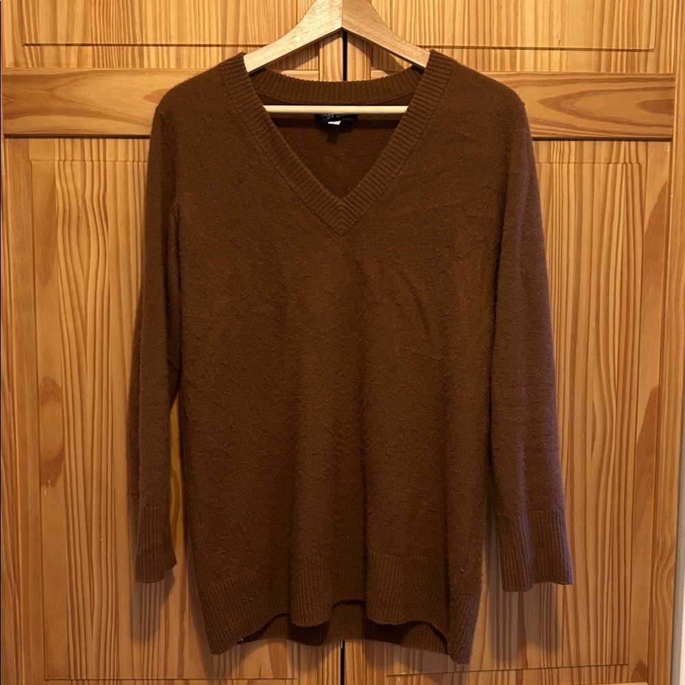 Naadam Relaxed V-neck Tunic Sweater